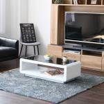 白と黒のモダンなセンターテーブル