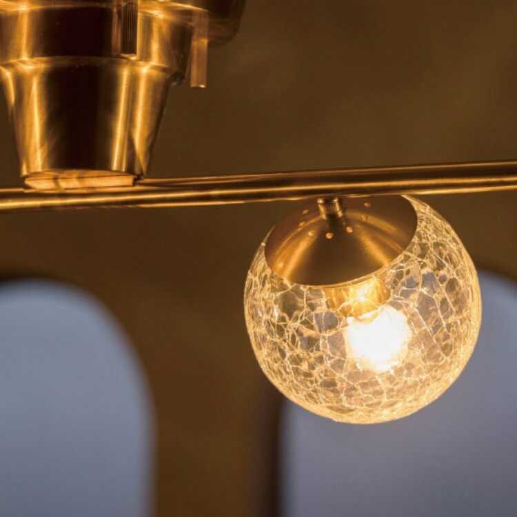 LT-5396 幻想的なヒビ割れクラックガラスの4灯シーリングライト