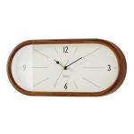 キュートな横長シルエットの壁掛け時計