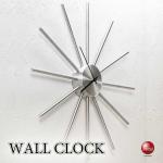 CL-2633シルバーがスタイリッシュなアルミ製壁掛け時計・スイープ針