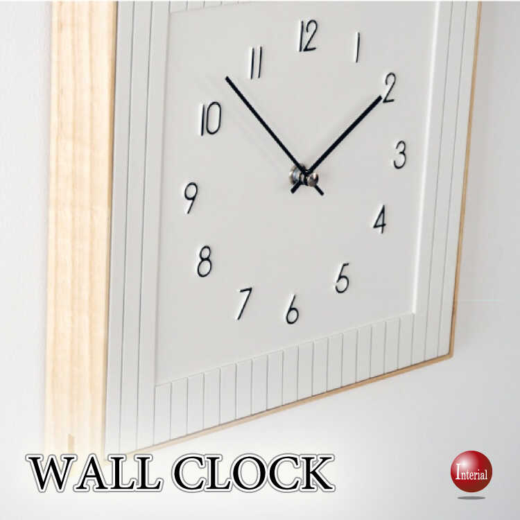CL-2634北欧ナチュラルな正方形の高級壁掛け時計・無音スイープ針