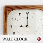 CL-2636レトロアンティークなゼブラウッドの壁掛け時計・四角形