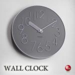 CL-2638モダンアートな壁掛け時計・グレー色・無音スイープ針