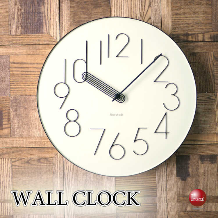 CL-2639モダンアートなウォールクロック・ベージュ・無音スイープ