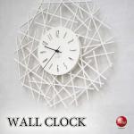 CL-2642インパクト抜群！白いウォールアート壁掛け時計・連続秒針