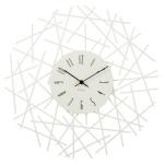 白が創り出すウォールアートのような壁掛け時計﻿