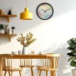 おしゃれな現代美術アートデザインのウォールクロックの設置例