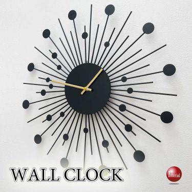 大迫力50cm・モダンアートデサイン壁掛け時計(無音スイープムーブメント)