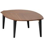 かわいい葉っぱデザインのセンターテーブル