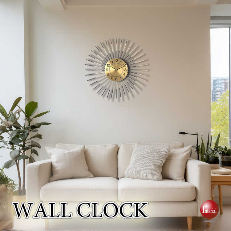 CL-2666芸術的らせんデザイン壁掛け時計・スイープムーブメント