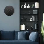 ブラックモダン壁掛け時計の設置例