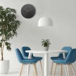 ブラックモダン壁掛け時計の設置例