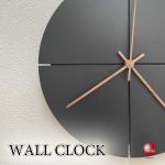 CL-2668ブラックモダン壁掛け時計・サイレント針