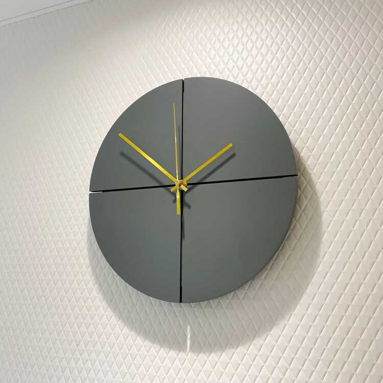 CL-2669 シルバーモダン壁掛け時計・サイレント針