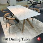 DI-2535大理石柄セラミック製・高級ダイニングテーブル・幅180