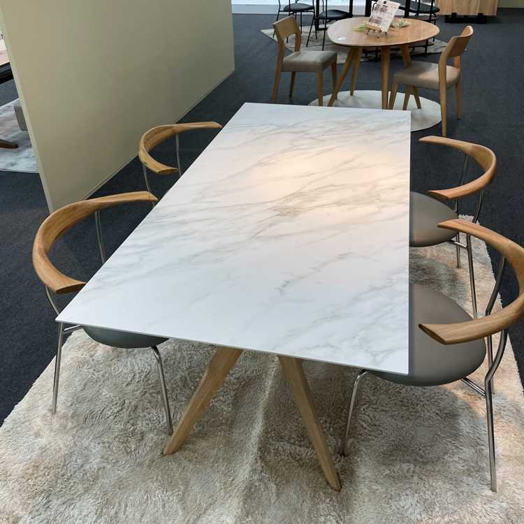 DI-2535 大理石柄セラミック製・高級ダイニングテーブル・幅180