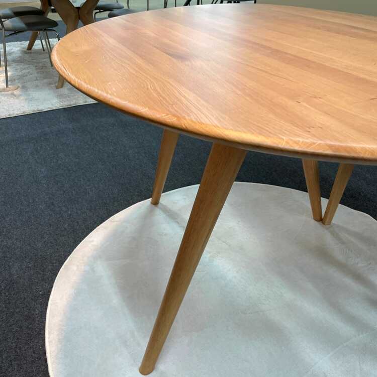 DI-2538 然木オーク無垢材の高級ダイニングテーブル・楕円型