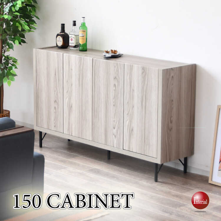 RA-3762シャビーでかっこいい収納キャビネット・サイドボード完成品