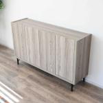 シャビーな木目グレーがかっこいい収納キャビネット