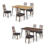 ブラウンを長方形テーブルと合わせた例