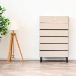 高品質でスタイリッシュな6段ハイチェスト