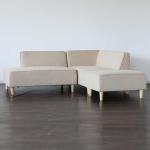 機能的なエル字ソファー