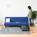 珍しい青ブルーのソファーベッド