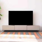 シンプルデザイン＆グレージュ色のテレビ台