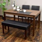 シンプルなデザインとスリム設計で使いやすいダイニングベンチ