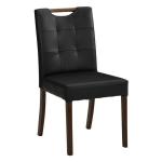 取っ手付きで移動がしやすいダイニングチェア