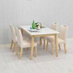 脚とフレームはナチュラル色の天然木ラバーウッド製﻿