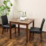 ボリューム感のあるレザー製ダイニングチェア