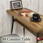 CT-1011ヴィンテージ風ハイカウンターテーブル・幅98cm