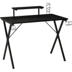 全身を黒で統一したゲーミングデスク