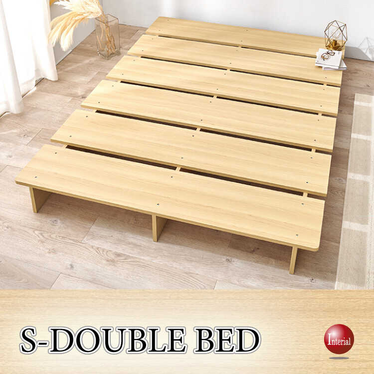 BE-3459ロータイプのステージベッド・セミダブル・ナチュラル色