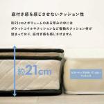 厚みは21cm