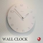CL-2677 白ホワイトのシンプルモダンな壁掛け時計・無音スイープ針
