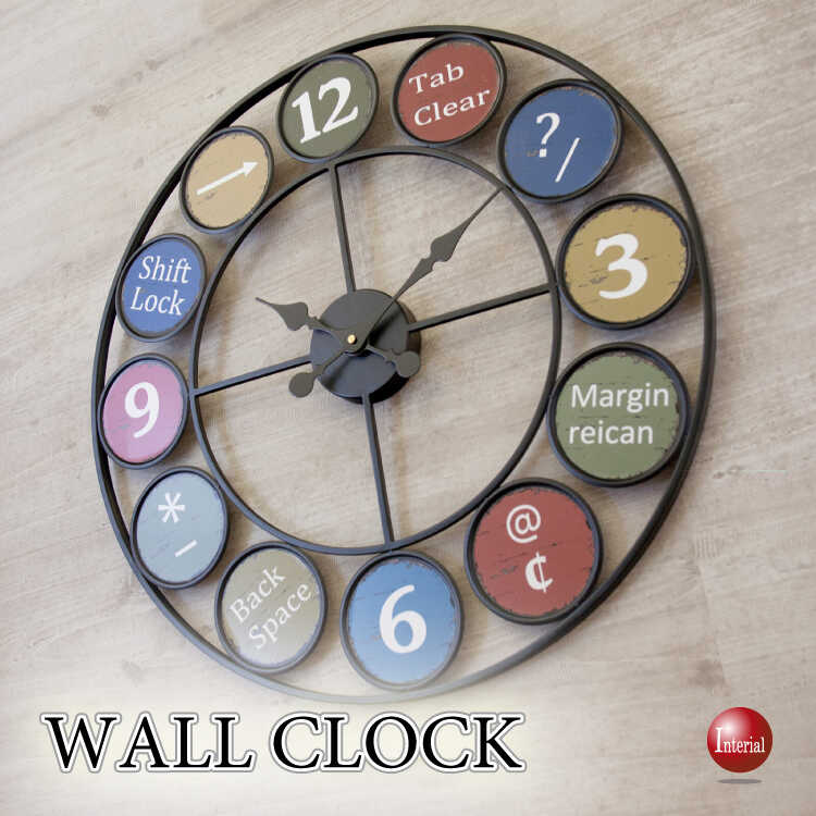 CL-2686超大きいアイアン製フレームの壁掛け時計・子供部屋おすすめ