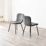 縦ストライプが可愛いダイニングチェア