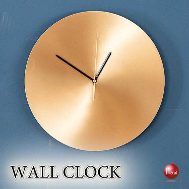 真鍮製の高級ゴールド壁掛け時計（静かなスイープムーブメント）