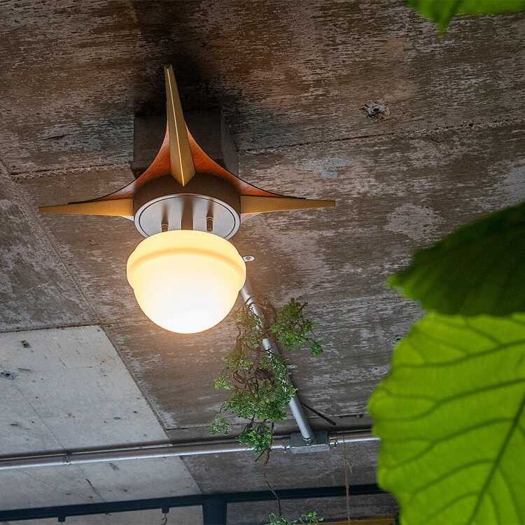 LT-5445 星形のミッドセンチュリー風シーリングライト・LED対応