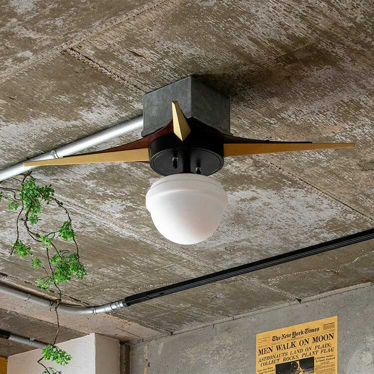 LT-5445 星形のミッドセンチュリー風シーリングライト・LED対応