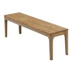 タモ無垢材の高級感溢れるダイニングベンチ