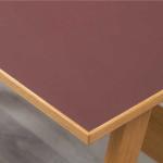 オーク材で小口仕上げ