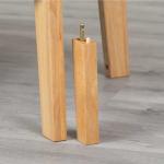 継脚は天然木ラバーウッド製