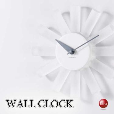 半透明のミッドセンチュリー風モダン壁掛け時計（無音スイープムーブメント）