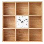 収納シェルフと時計が一つになった