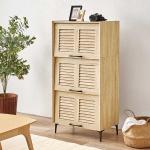 フラップ扉のキャビネット