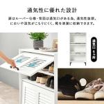 通気性に優れたルーバー扉