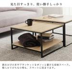 小テーブルには便利な棚板も付いています